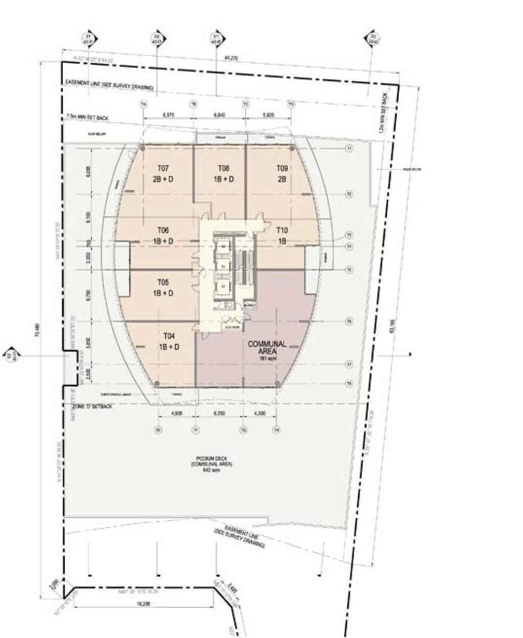 Floor plan for project from page 17 of the file 'Urban Design Review Panel Formal Submission 2'