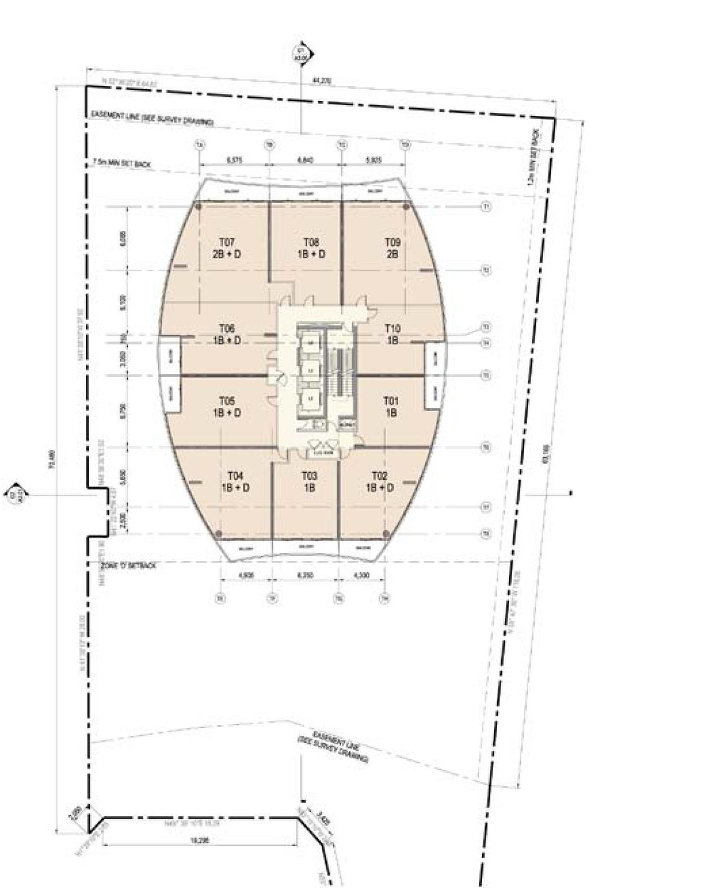 Floor plan for project from page 18 of the file 'Urban Design Review Panel Formal Submission 2'