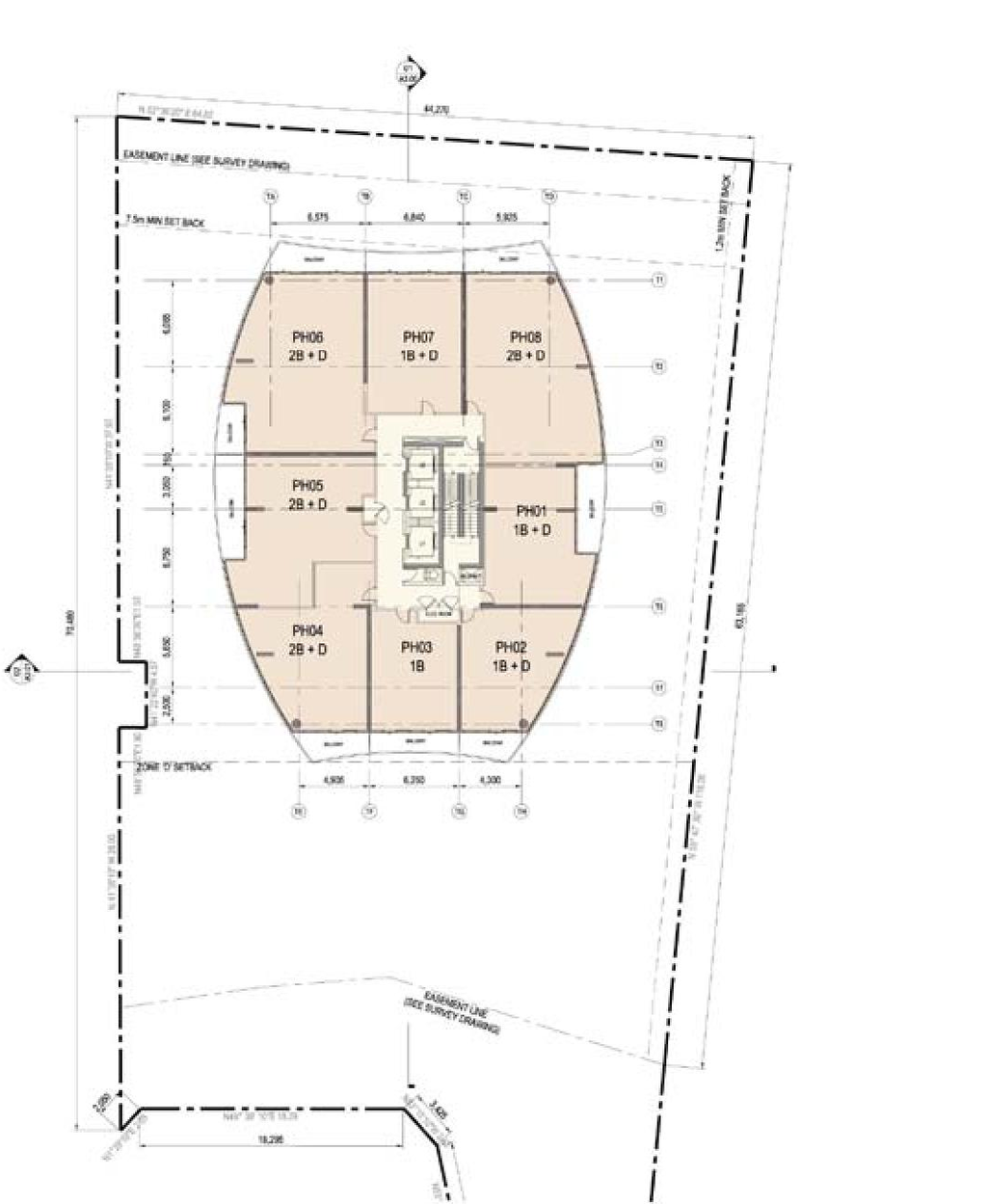 Floor plan for project from page 19 of the file 'Urban Design Review Panel Formal Submission 2'