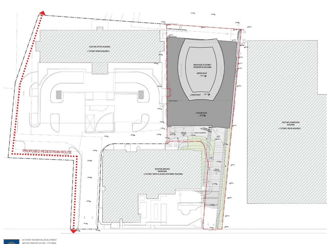 Construction site plan for project from page 9 of the file 'Urban Design Review Panel Formal Submission 2'