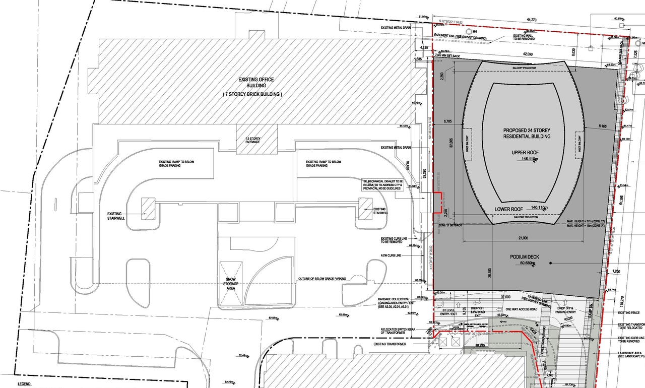Construction site plan for project from page 11 of the file 'Urban Design Review Panel Formal Submission1'