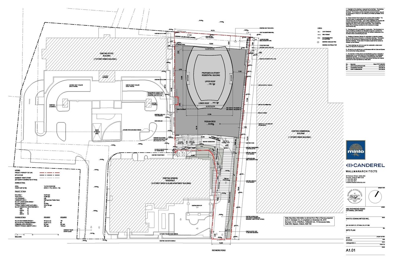 Construction site plan for project from page 11 of the file 'Urban Design Review Panel Formal Submission1'