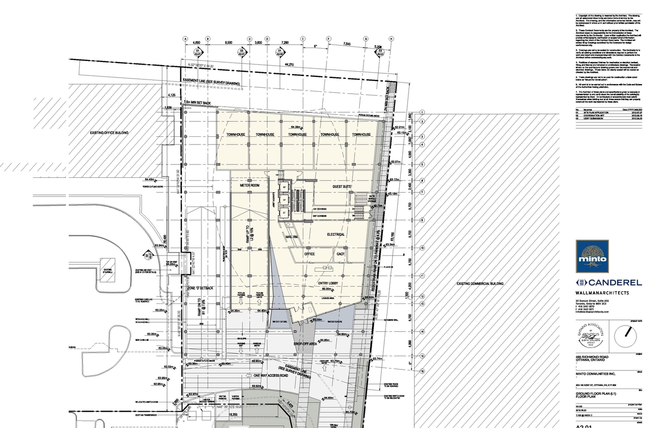 Construction site plan for project from page 13 of the file 'Urban Design Review Panel Formal Submission1'