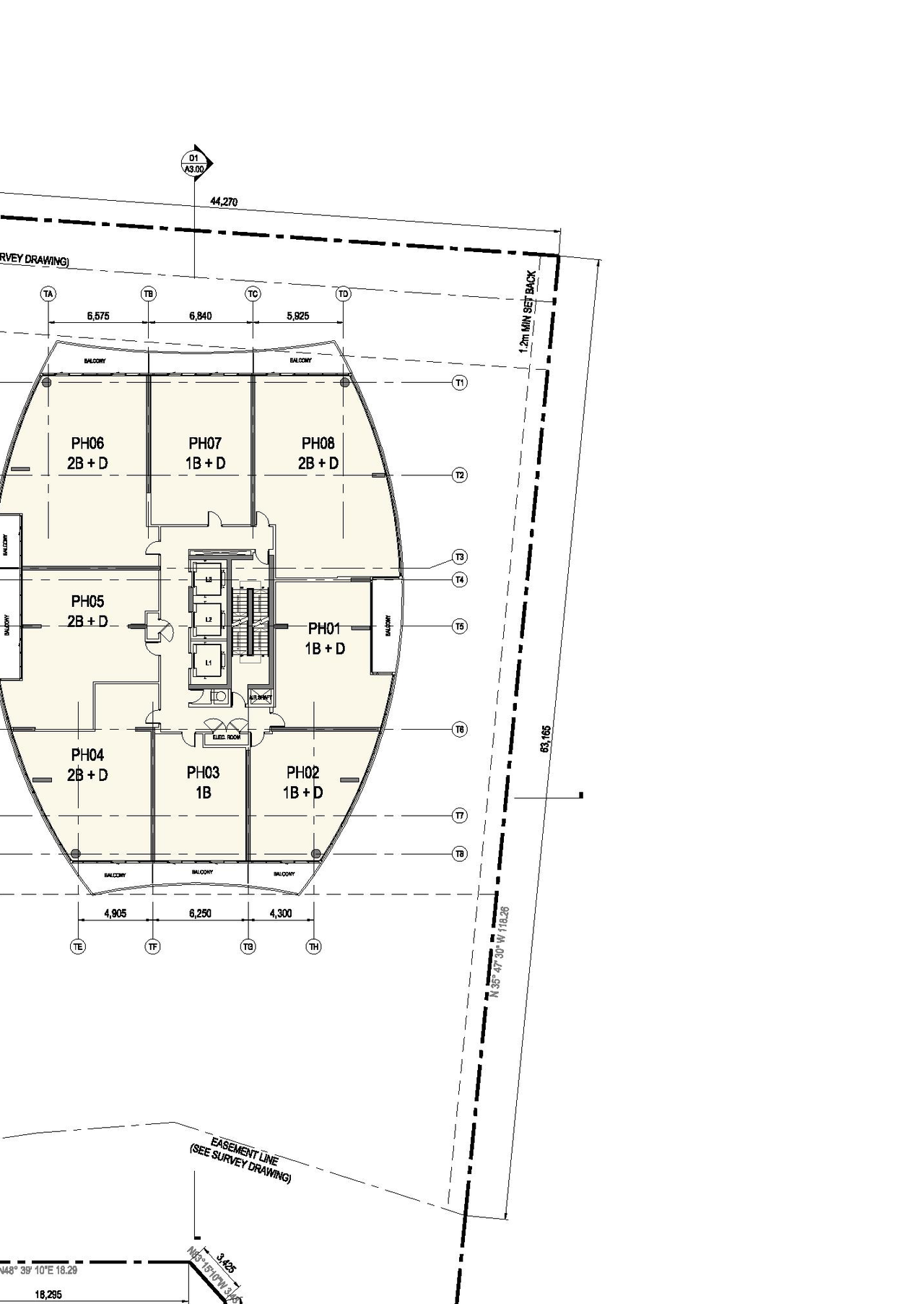 Floor plan for project from page 20 of the file 'Urban Design Review Panel Formal Submission1'