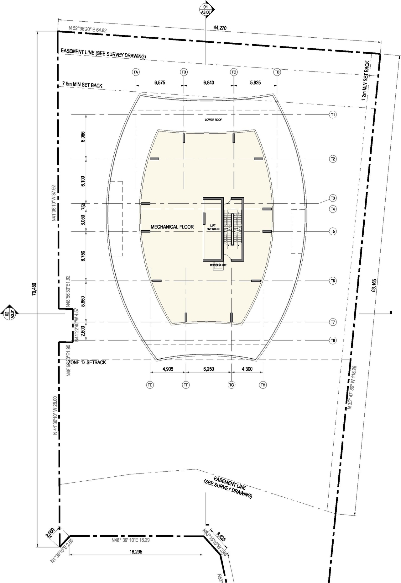 Construction site plan for project from page 21 of the file 'Urban Design Review Panel Formal Submission1'