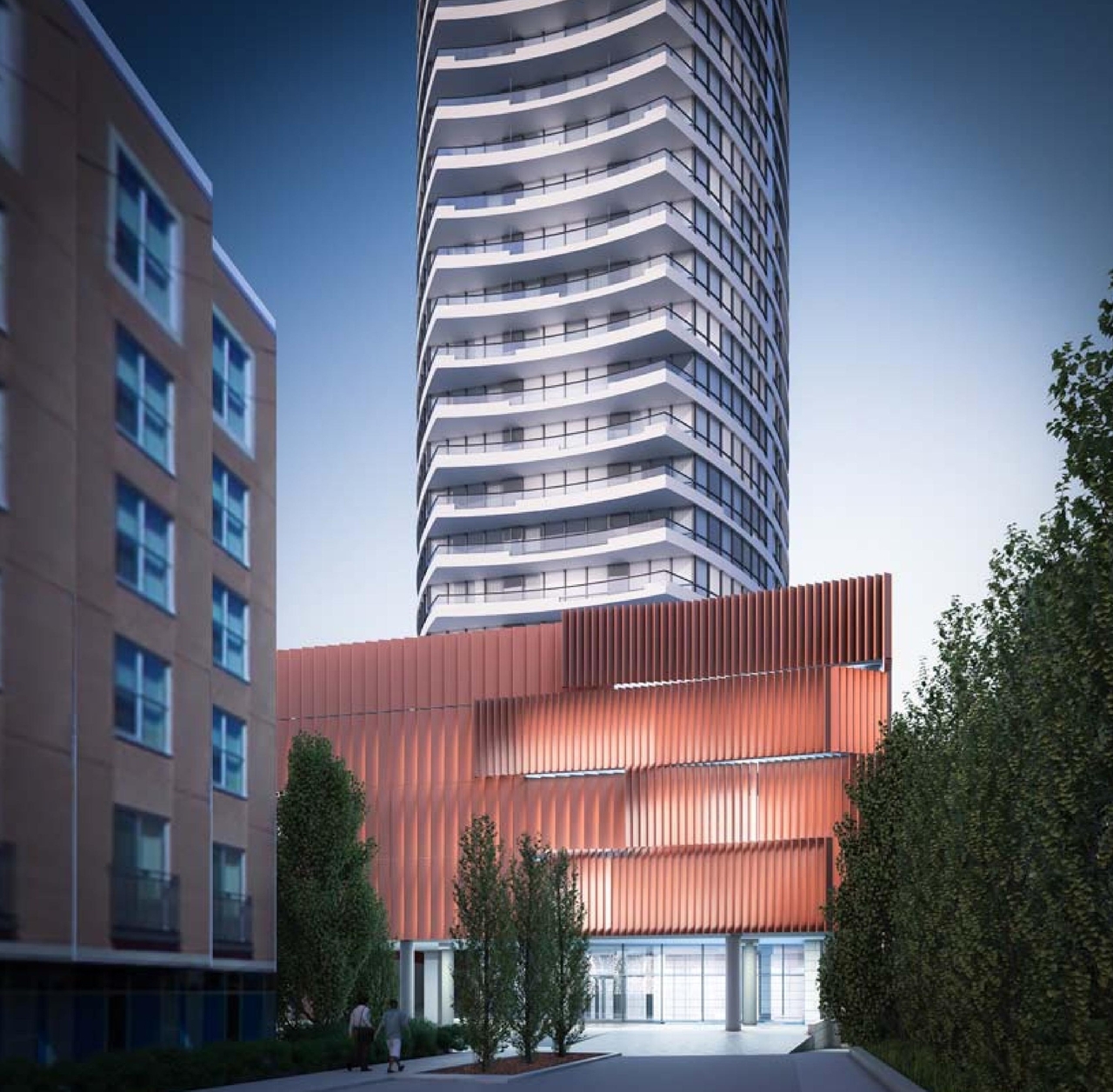 Rendering of building from page 30 of the file 'Urban Design Review Panel Formal Submission1'