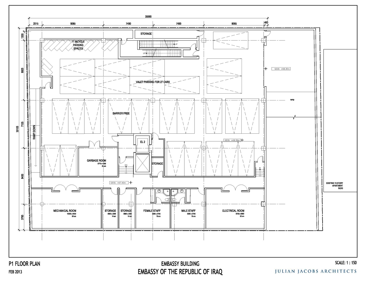 Floor plan for project from page 41 of the file 'Formal Design Review Submission.'