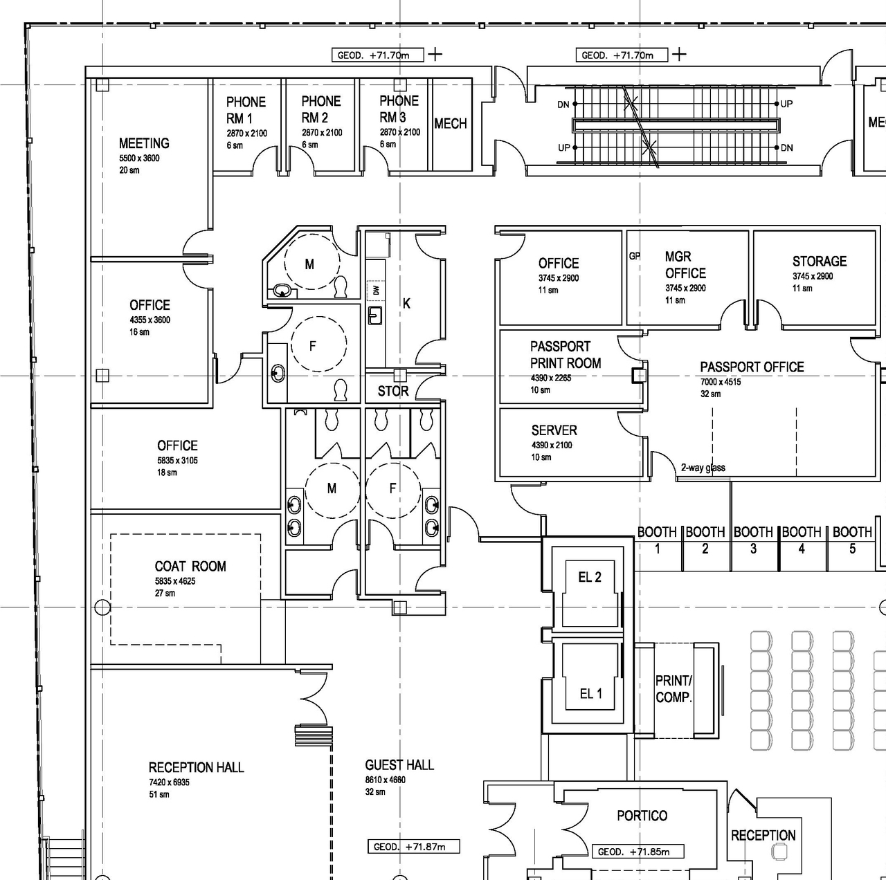 Construction site plan for project from page 43 of the file 'Formal Design Review Submission.'