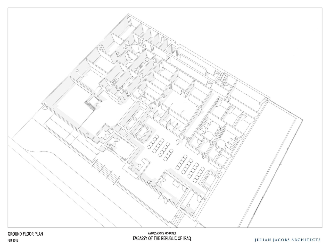 Floor plan for project from page 44 of the file 'Formal Design Review Submission.'