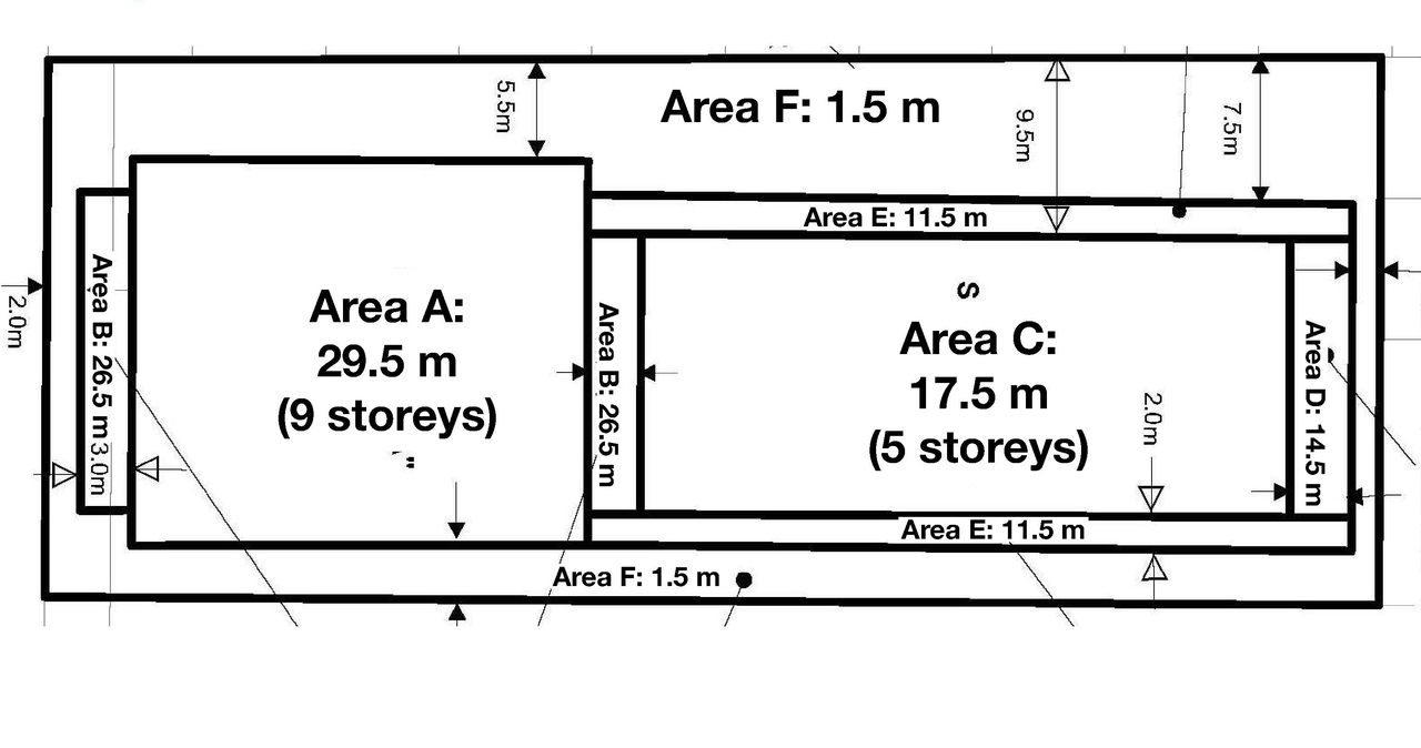 Floor plan for project from page 12 of the file '93 Norman - UDRP Presentation May 2021'