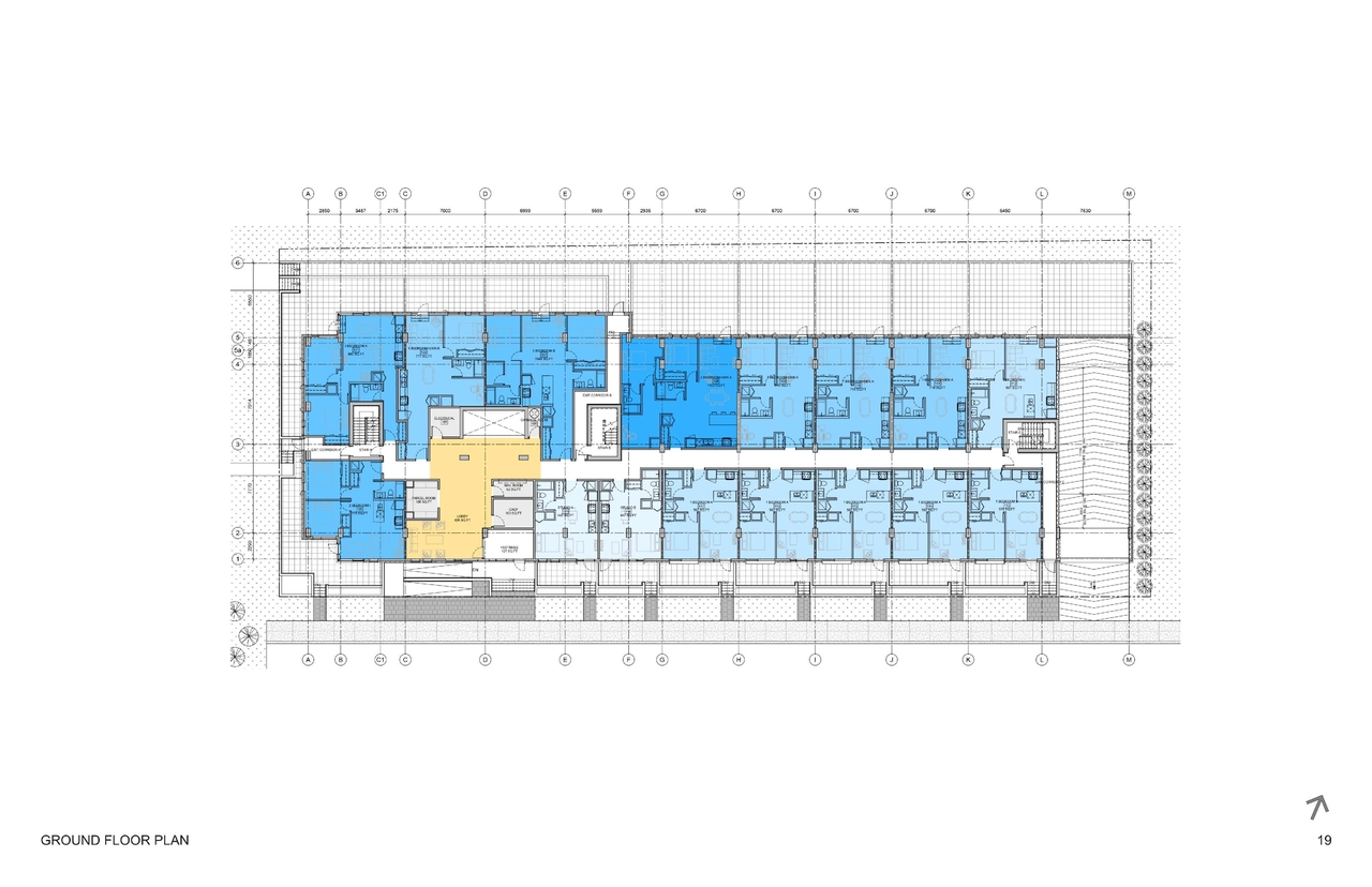 Floor plan for project from page 19 of the file '93 Norman - UDRP Presentation May 2021'