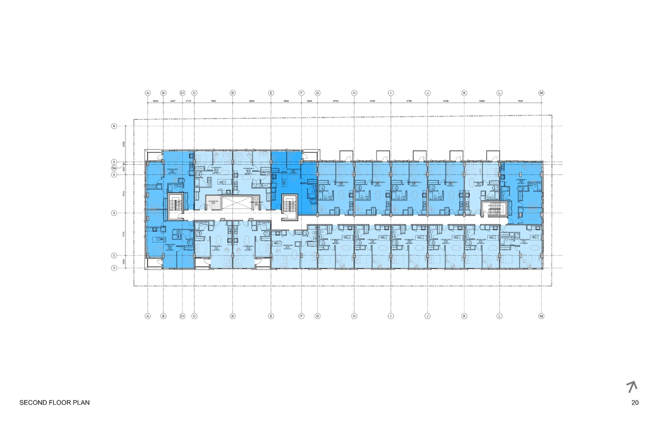 Floor plan for project from page 20 of the file '93 Norman - UDRP Presentation May 2021'