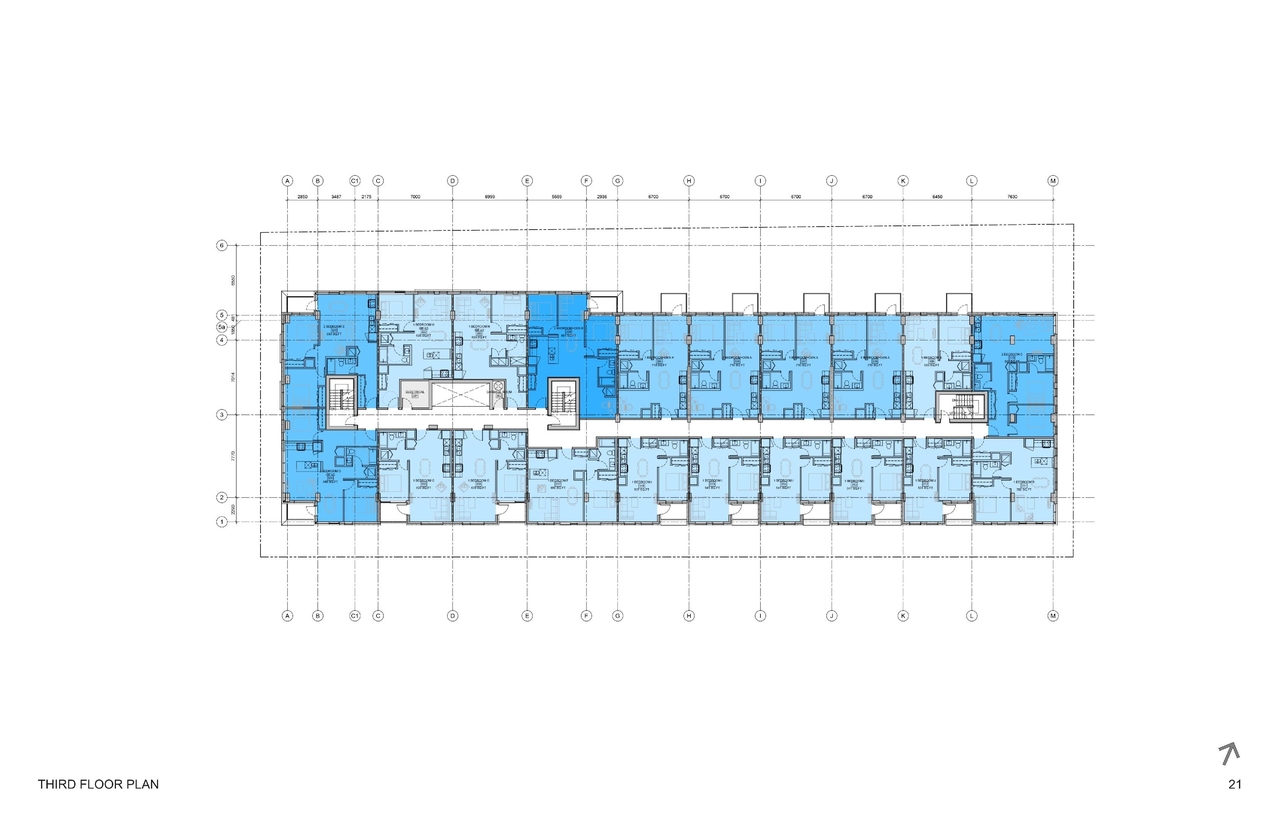 Floor plan for project from page 21 of the file '93 Norman - UDRP Presentation May 2021'
