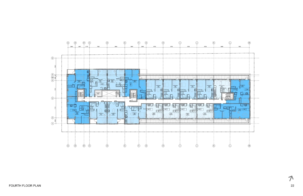 Floor plan for project from page 22 of the file '93 Norman - UDRP Presentation May 2021'