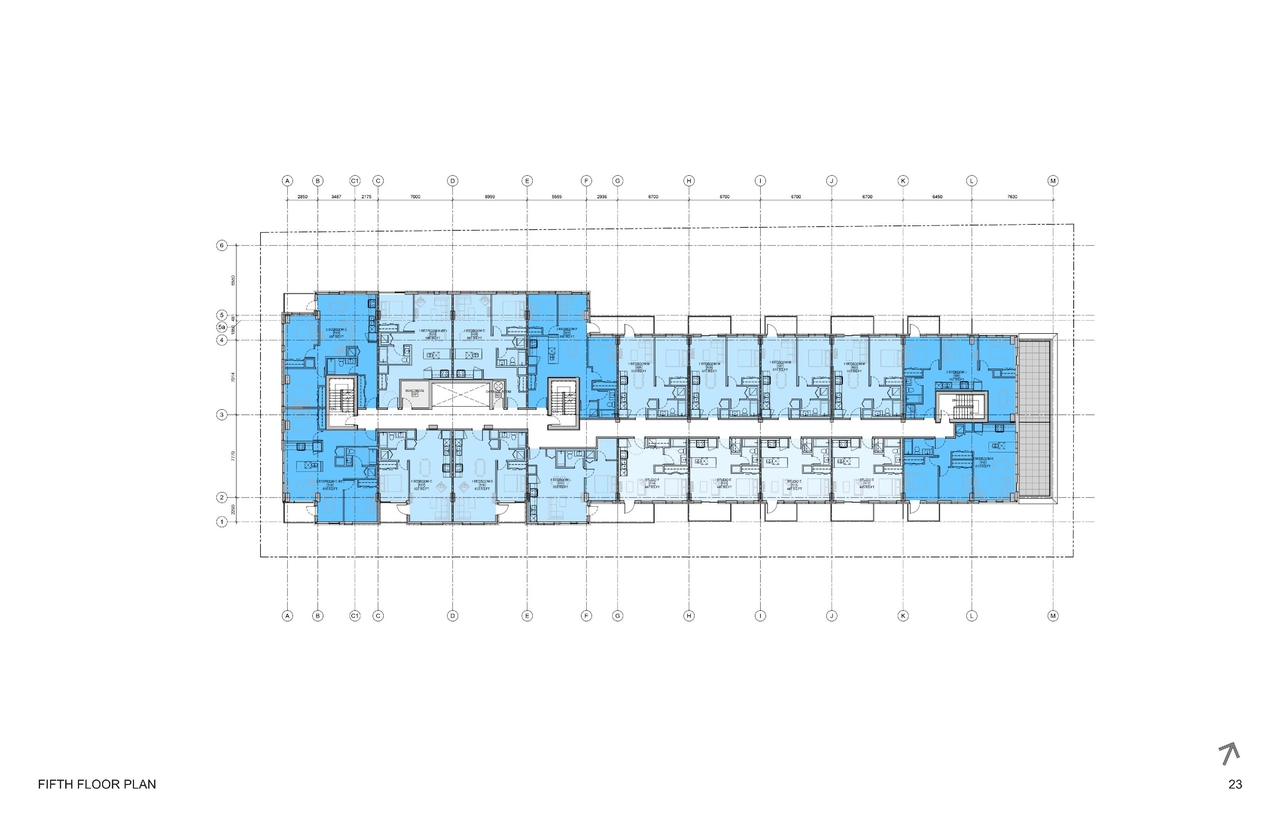Floor plan for project from page 23 of the file '93 Norman - UDRP Presentation May 2021'