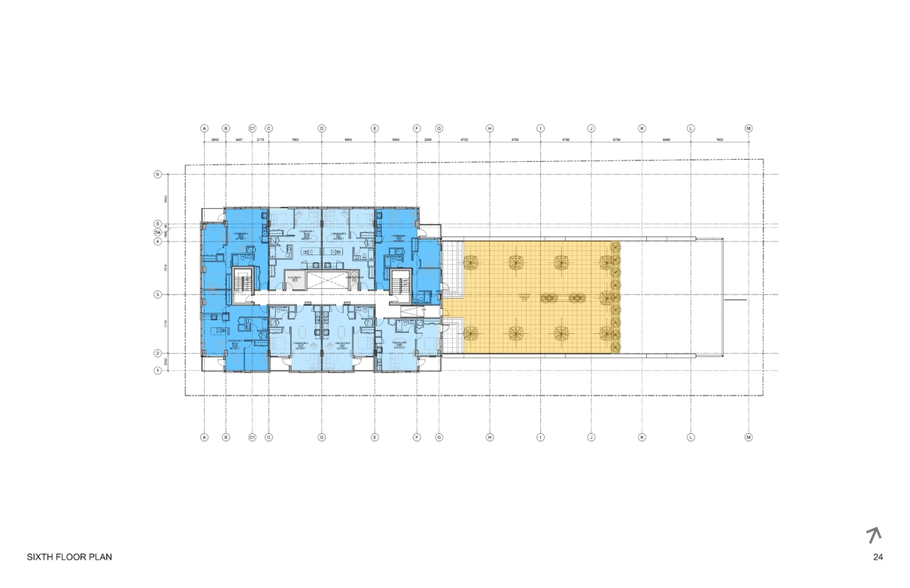 Floor plan for project from page 24 of the file '93 Norman - UDRP Presentation May 2021'
