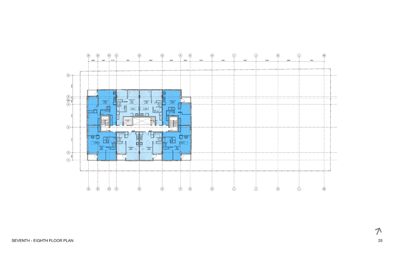 Floor plan for project from page 25 of the file '93 Norman - UDRP Presentation May 2021'