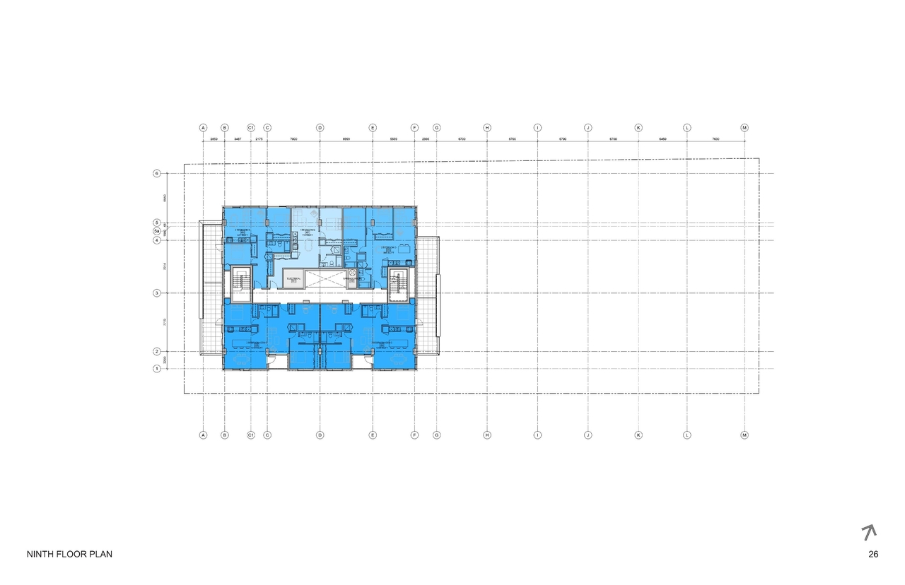 Floor plan for project from page 26 of the file '93 Norman - UDRP Presentation May 2021'