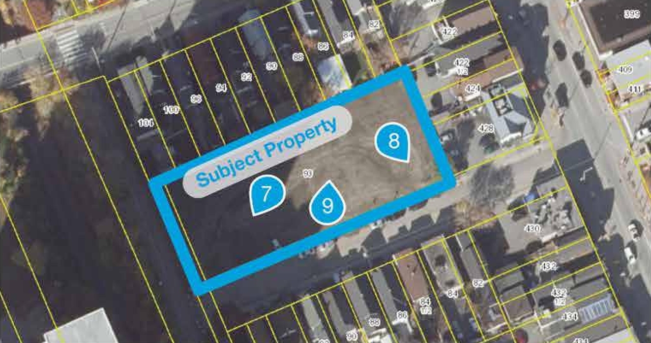 Construction site plan for project from page 5 of the file '93 Norman - UDRP Presentation May 2021'