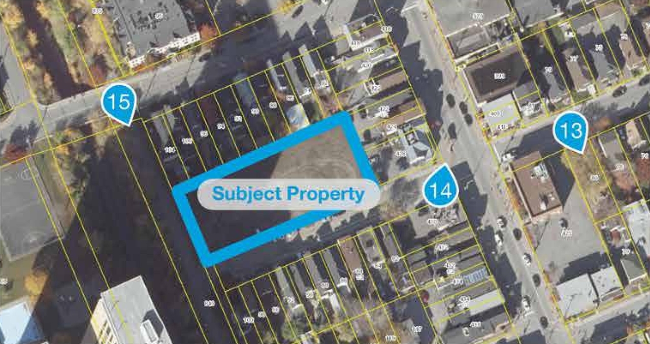 Construction site plan for project from page 7 of the file '93 Norman - UDRP Presentation May 2021'