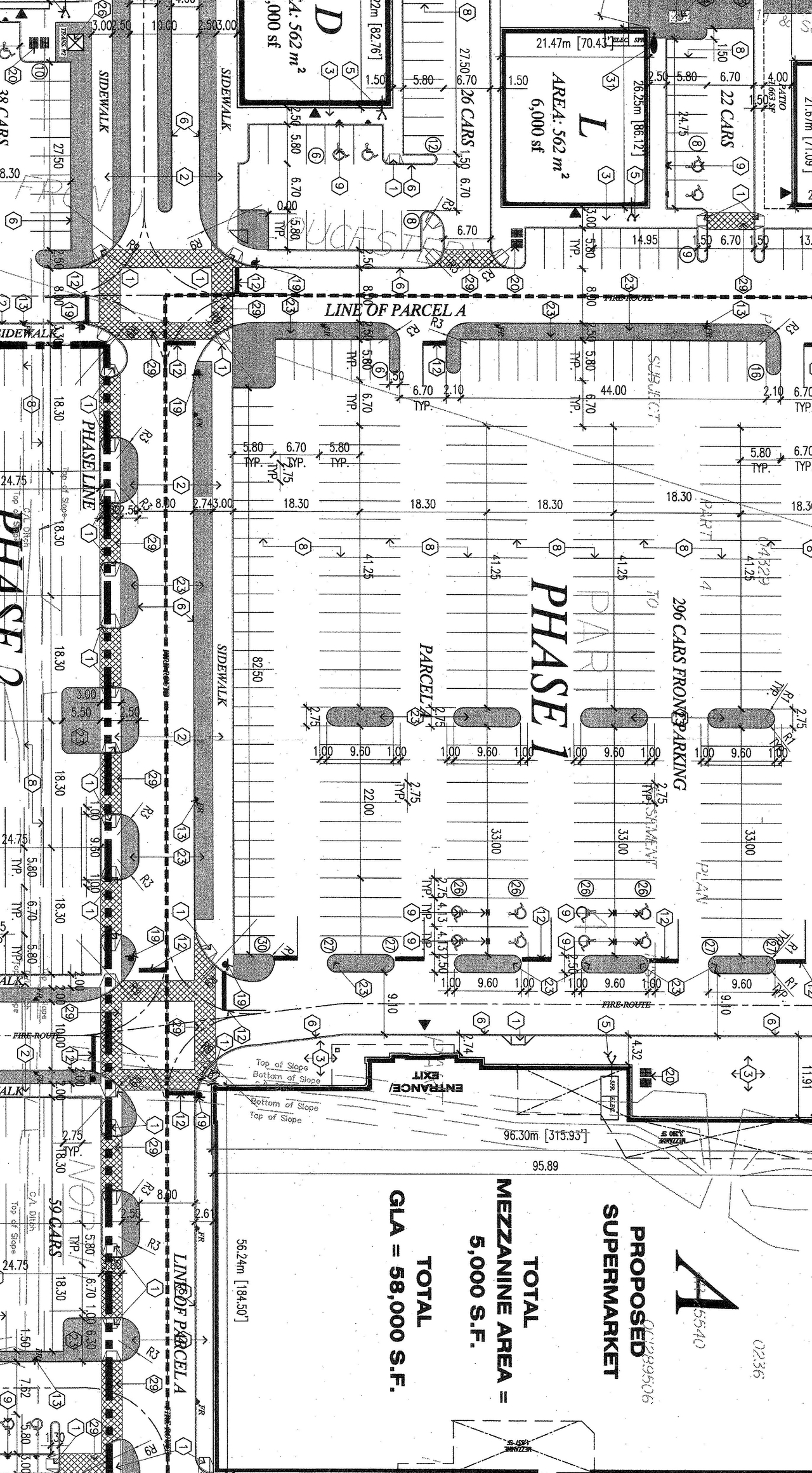 Construction site plan for project from page 120 of the file 'D07-12-14-0067 Servicing Design Brief, Storm Report and Engineering Plans Sub2'