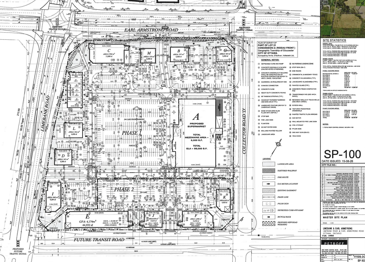Construction site plan for project from page 37 of the file 'D07-12-14-0067 Servicing Design Brief, Storm Report and Engineering Plans Sub2'