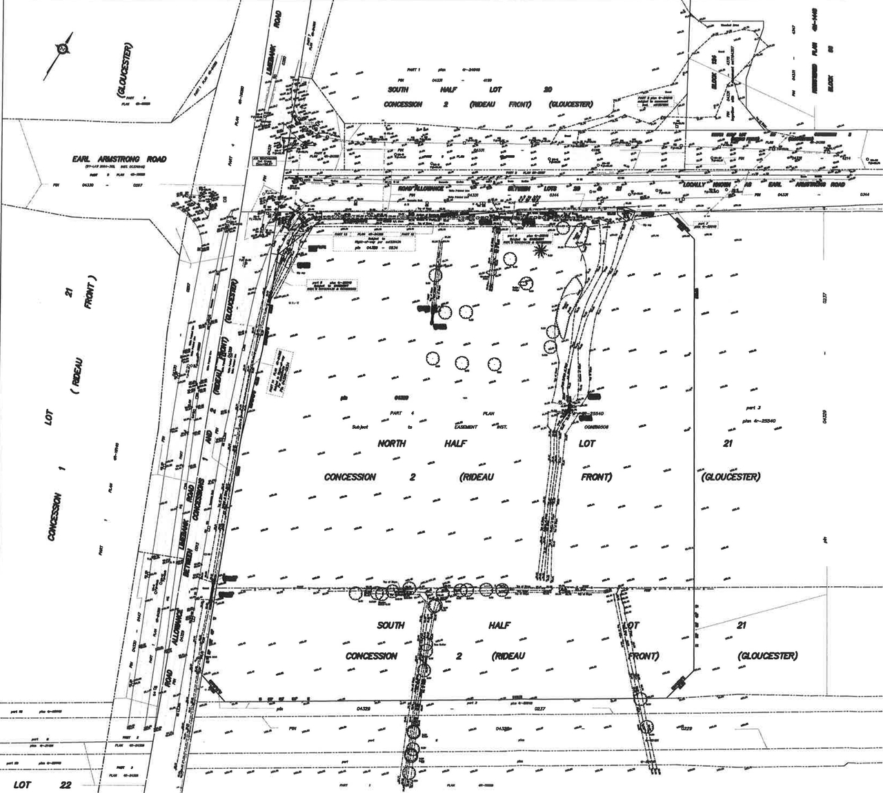 Construction site plan for project from page 38 of the file 'D07-12-14-0067 Servicing Design Brief, Storm Report and Engineering Plans Sub2'