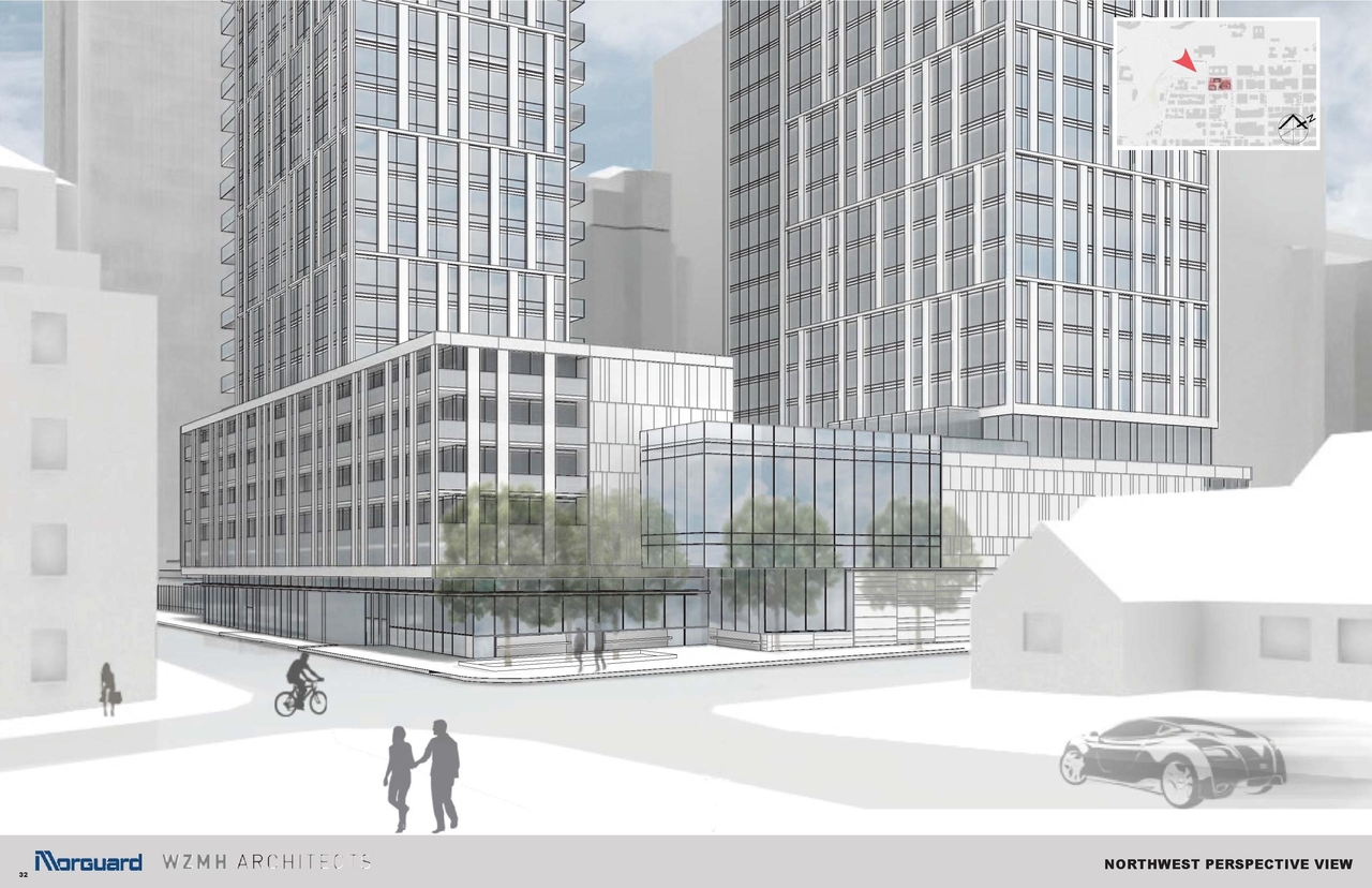 Rendering of building from page 29 of the file 'D07-12-15-0117 Design Brief REVISION 1'