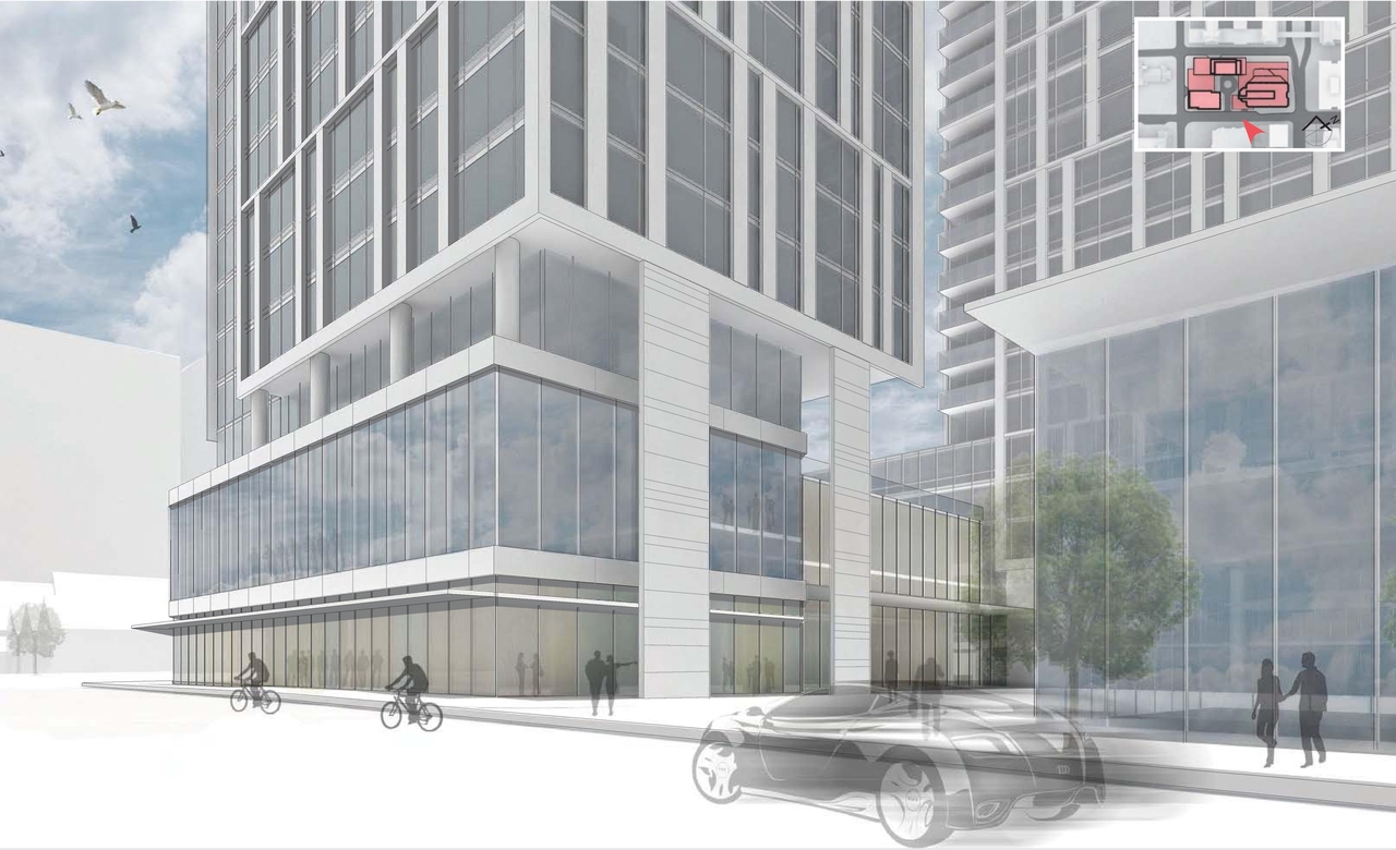 Rendering of building from page 31 of the file 'D07-12-15-0117 Design Brief REVISION 1'