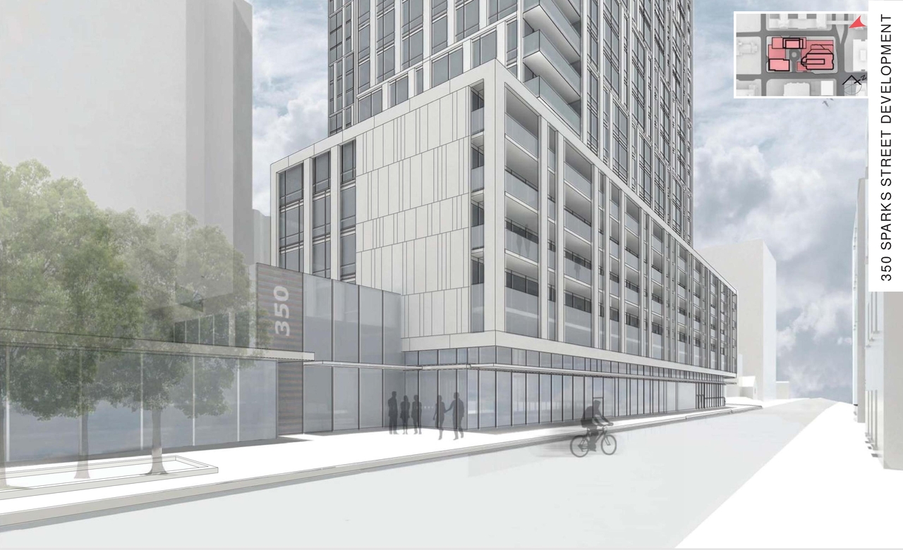 Rendering of building from page 32 of the file 'D07-12-15-0117 Design Brief REVISION 1'