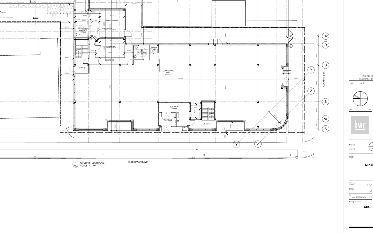 Floor plan for project from page 3 of the file 'October 2016 - D07-12-16-0045 - Floor Plans & Elevations'