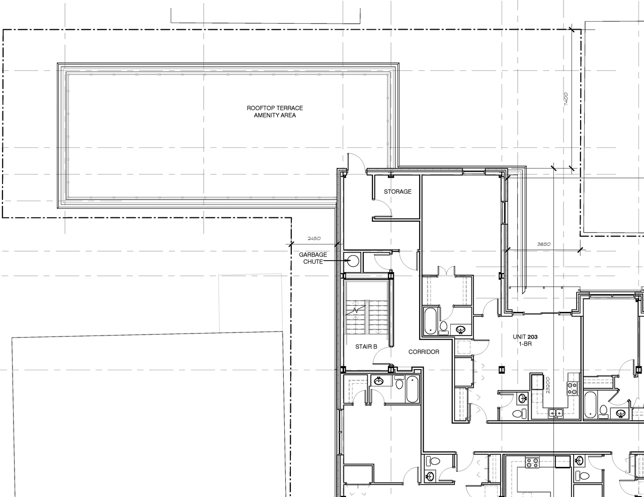 Floor plan for project from page 4 of the file 'October 2016 - D07-12-16-0045 - Floor Plans & Elevations'