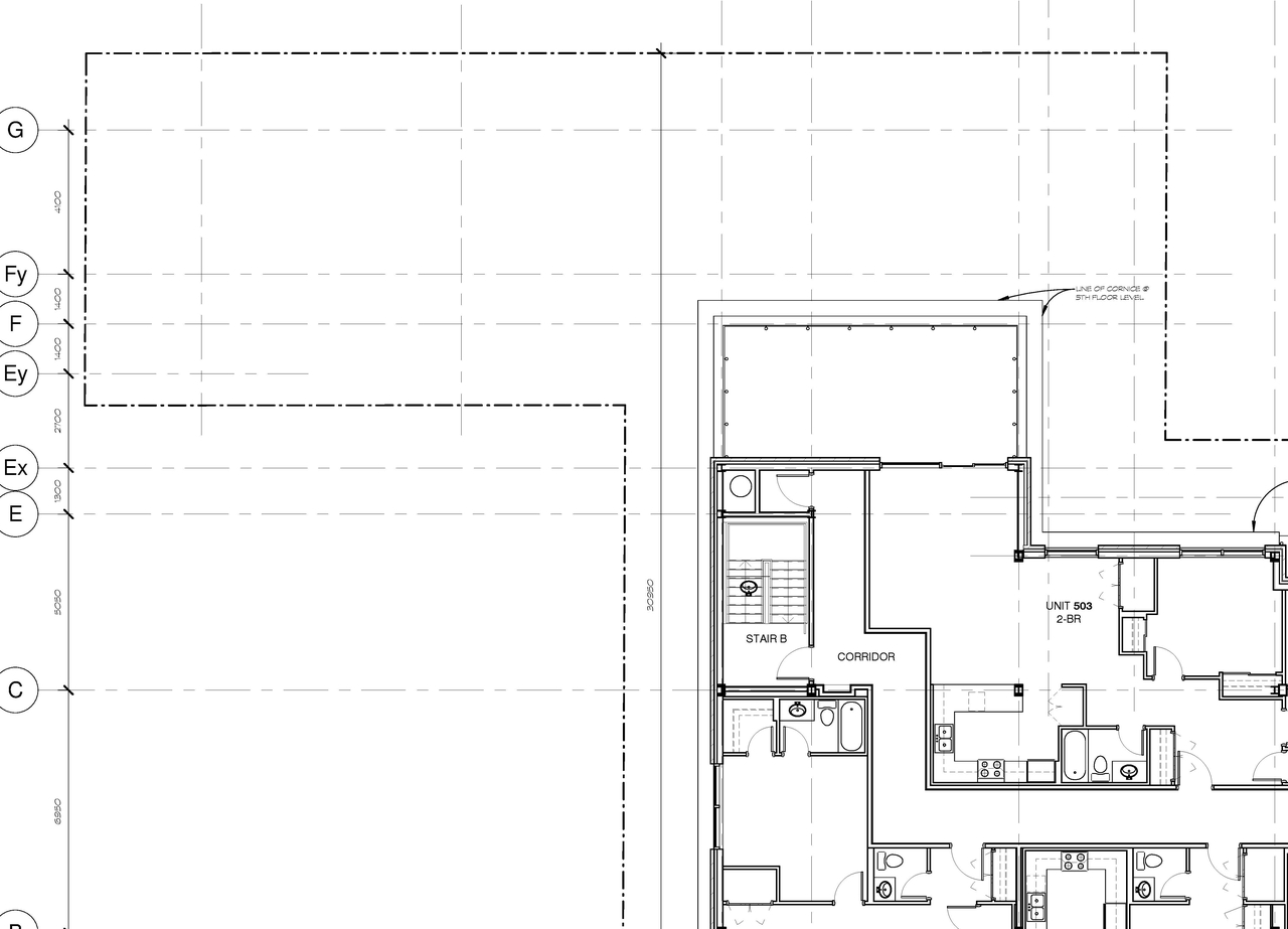Floor plan for project from page 6 of the file 'October 2016 - D07-12-16-0045 - Floor Plans & Elevations'