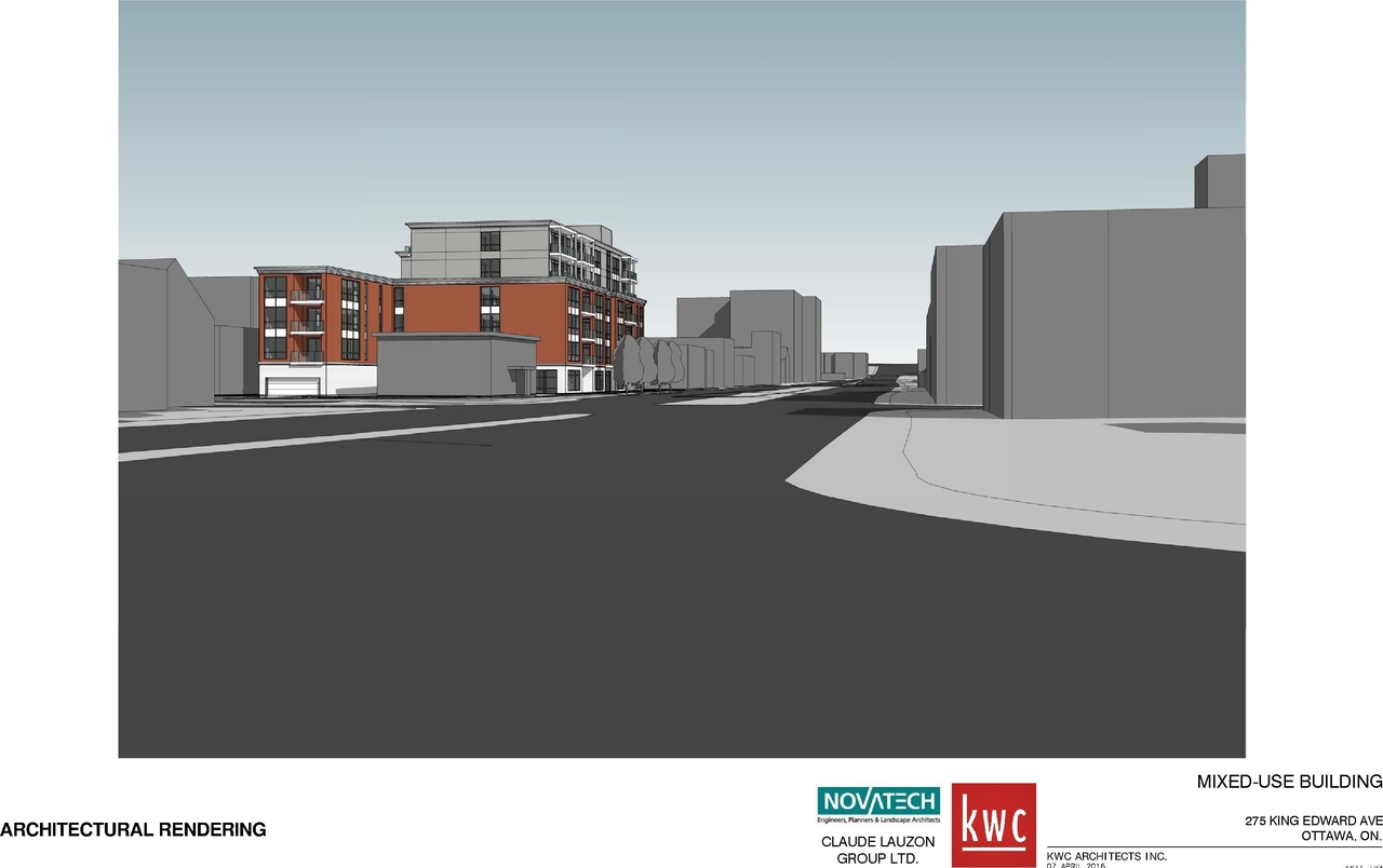 Rendering of building from page 22 of the file 'D07-12-16-0045 Urban Design Review Panel Submission'