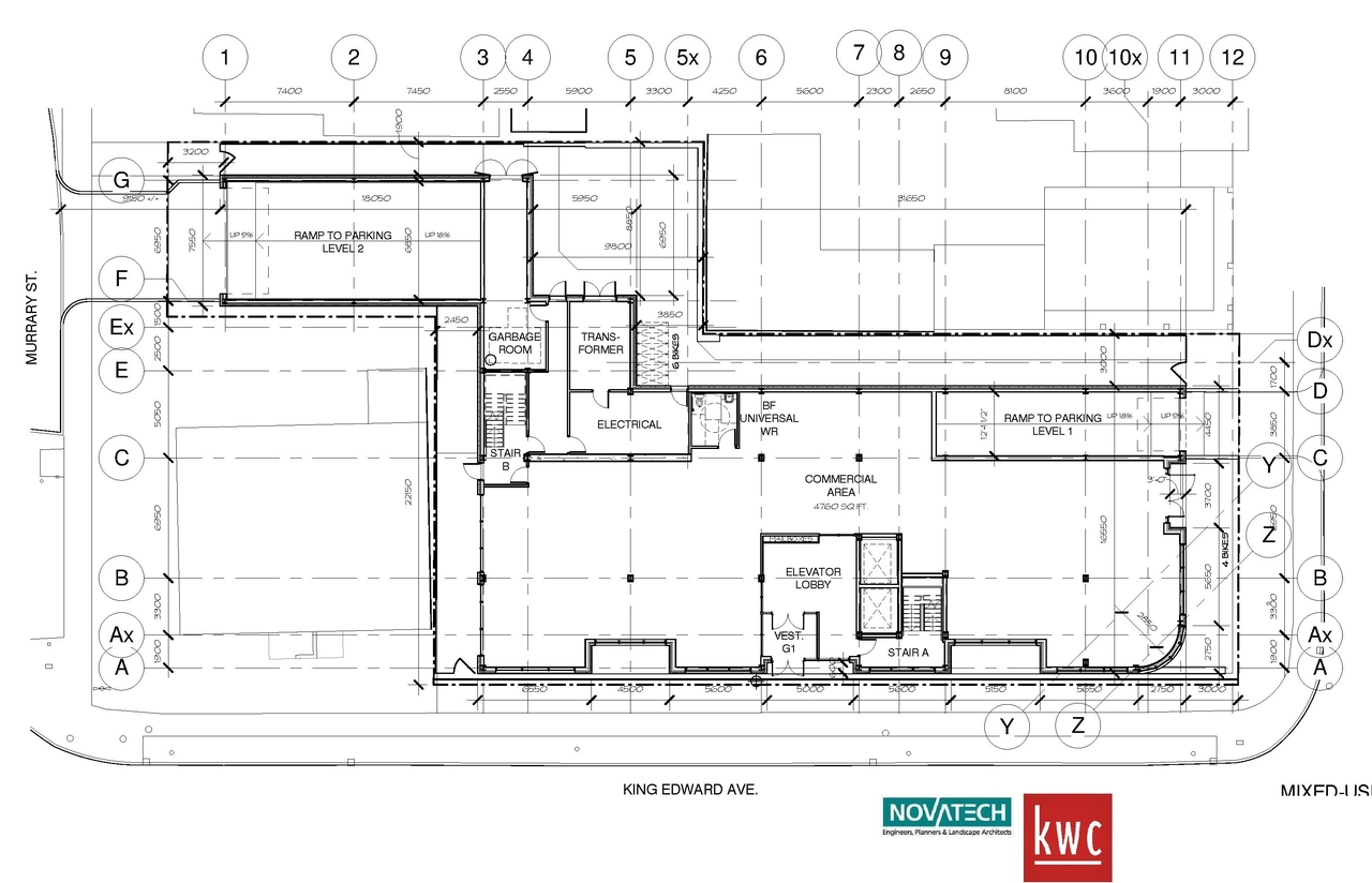 Floor plan for project from page 32 of the file 'D07-12-16-0045 Urban Design Review Panel Submission'
