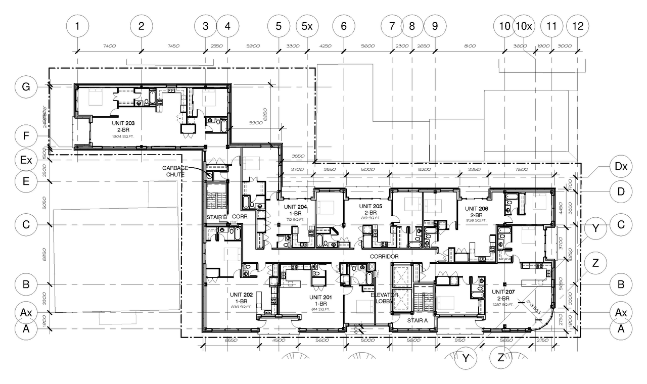 Floor plan for project from page 33 of the file 'D07-12-16-0045 Urban Design Review Panel Submission'