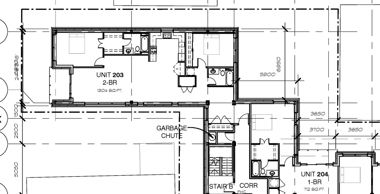 Floor plan for project from page 33 of the file 'D07-12-16-0045 Urban Design Review Panel Submission'