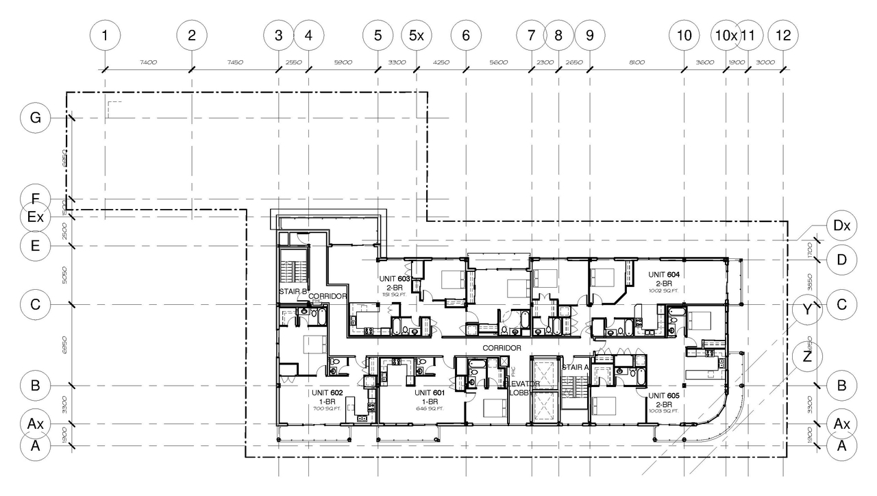 Floor plan for project from page 35 of the file 'D07-12-16-0045 Urban Design Review Panel Submission'