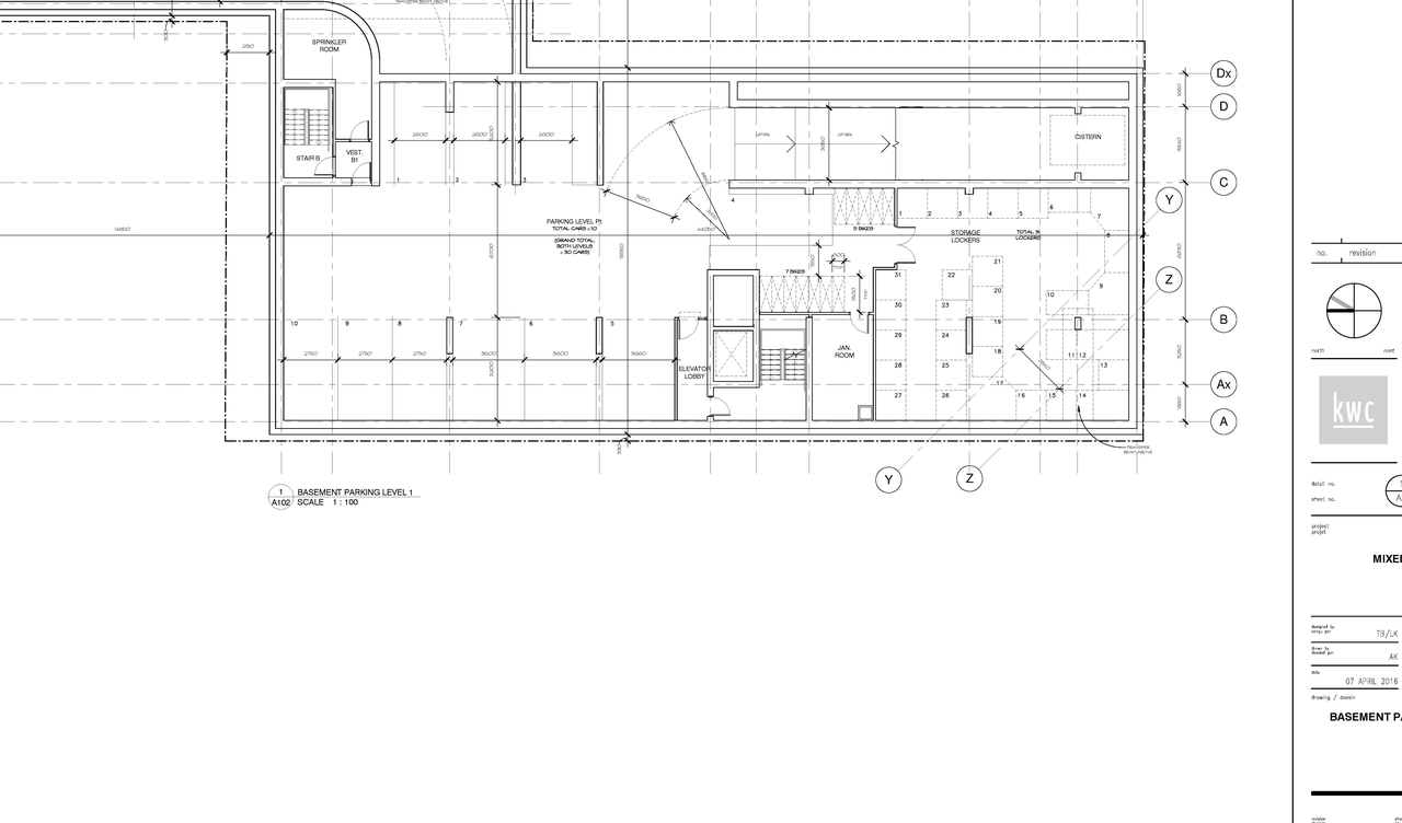 Floor plan for project from page 2 of the file 'D07-12-16-0045 Floor Plans'