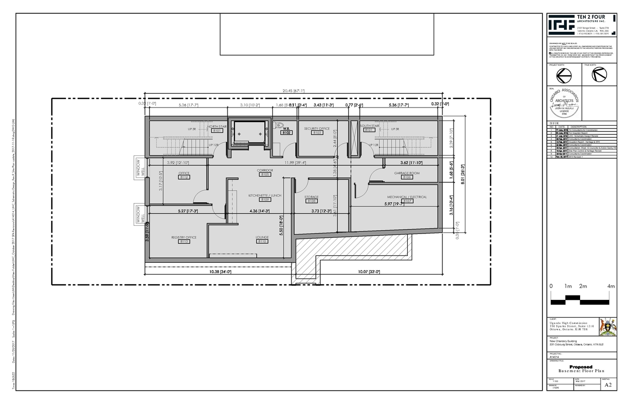 Floor plan for project from page 1 of the file 'Nov 2017 Revsied Floor Plans and Elevations'