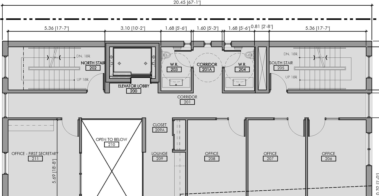 Construction site plan for project from page 3 of the file 'Nov 2017 Revsied Floor Plans and Elevations'