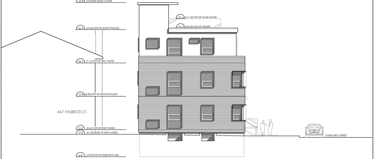 Construction site plan for project from page 8 of the file 'Nov 2017 Revsied Floor Plans and Elevations'