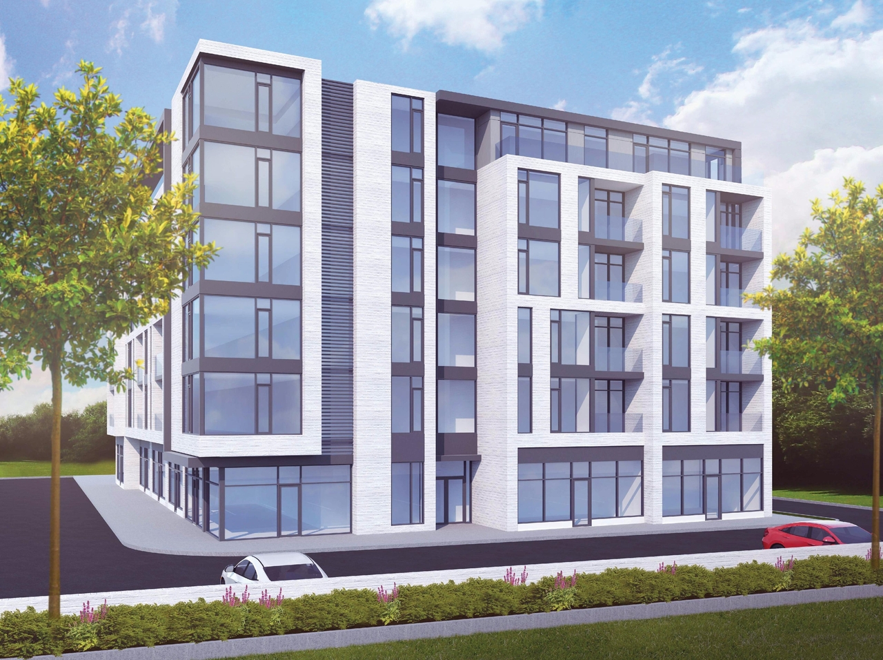 Rendering of building from page 3 of the file '2018-01-15 - Building Renderings - D07-12-17-0169'