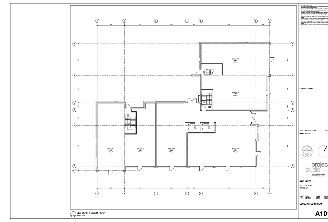 Floor plan for project from page 1 of the file '2018-01-15 - Floor Plans - D07-12-17-0169'