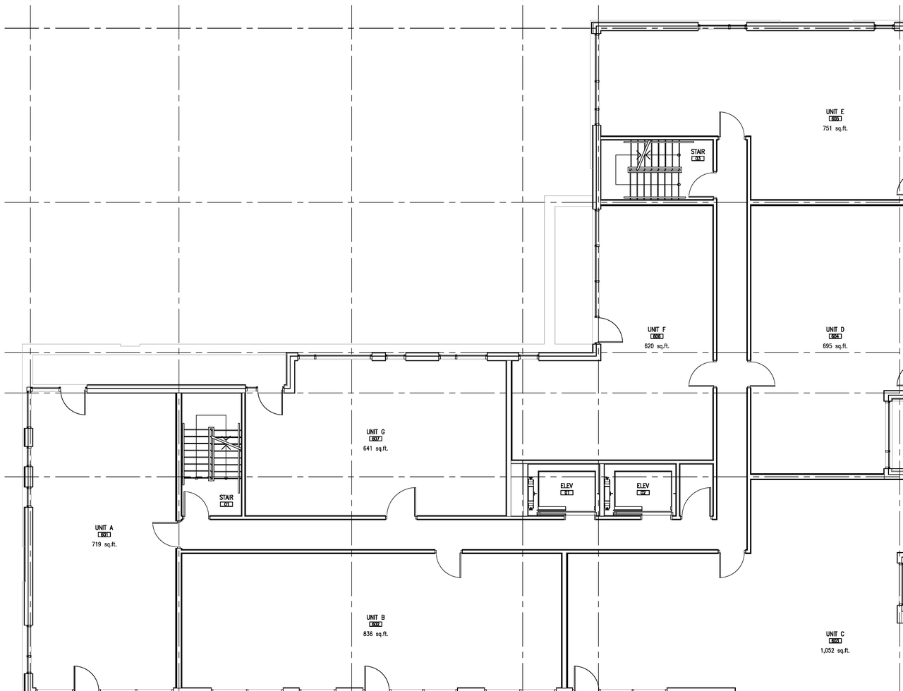 Construction site plan for project from page 6 of the file '2018-01-15 - Floor Plans - D07-12-17-0169'