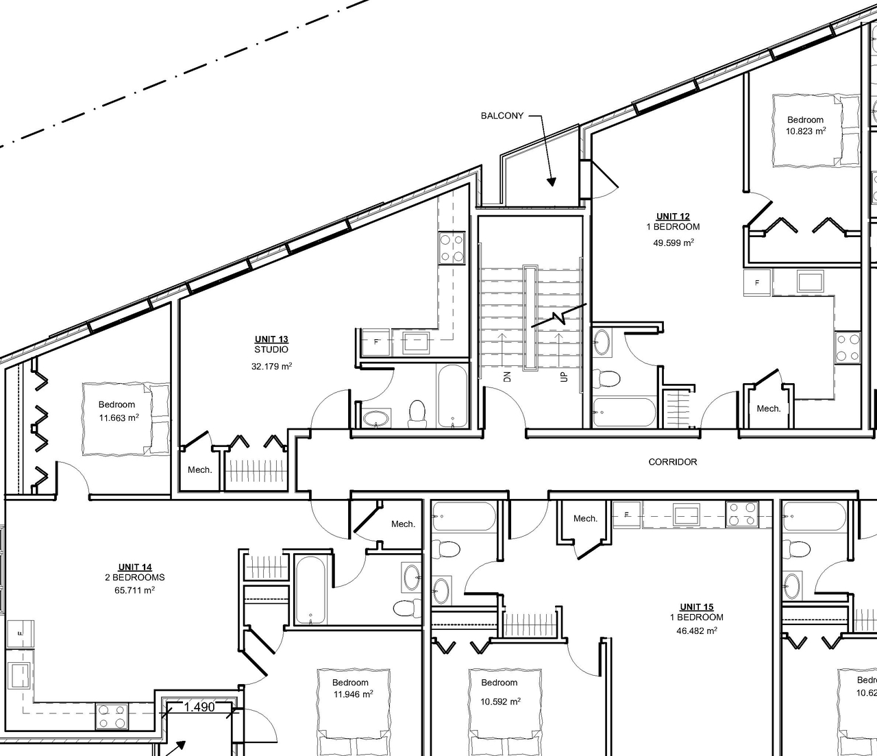 Floor plan for project from page 1 of the file '2018_01_25 - Floor Plan for 2nd Floor - D07-12-17-0719 & D02-02-17-0131'