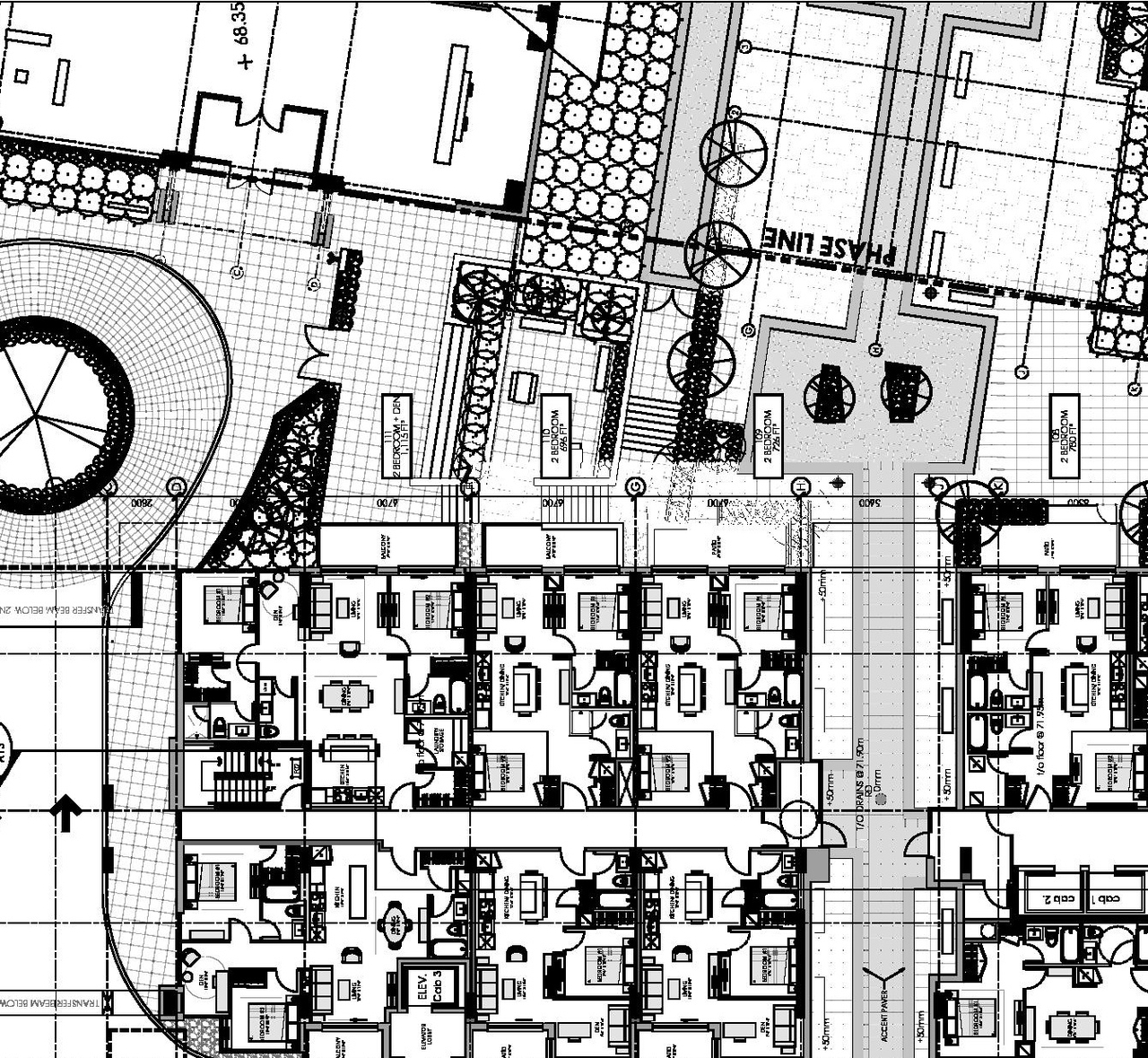 Construction site plan for project from page 12 of the file '2022-11-17 - Design Brief - D07-12-18-0080'