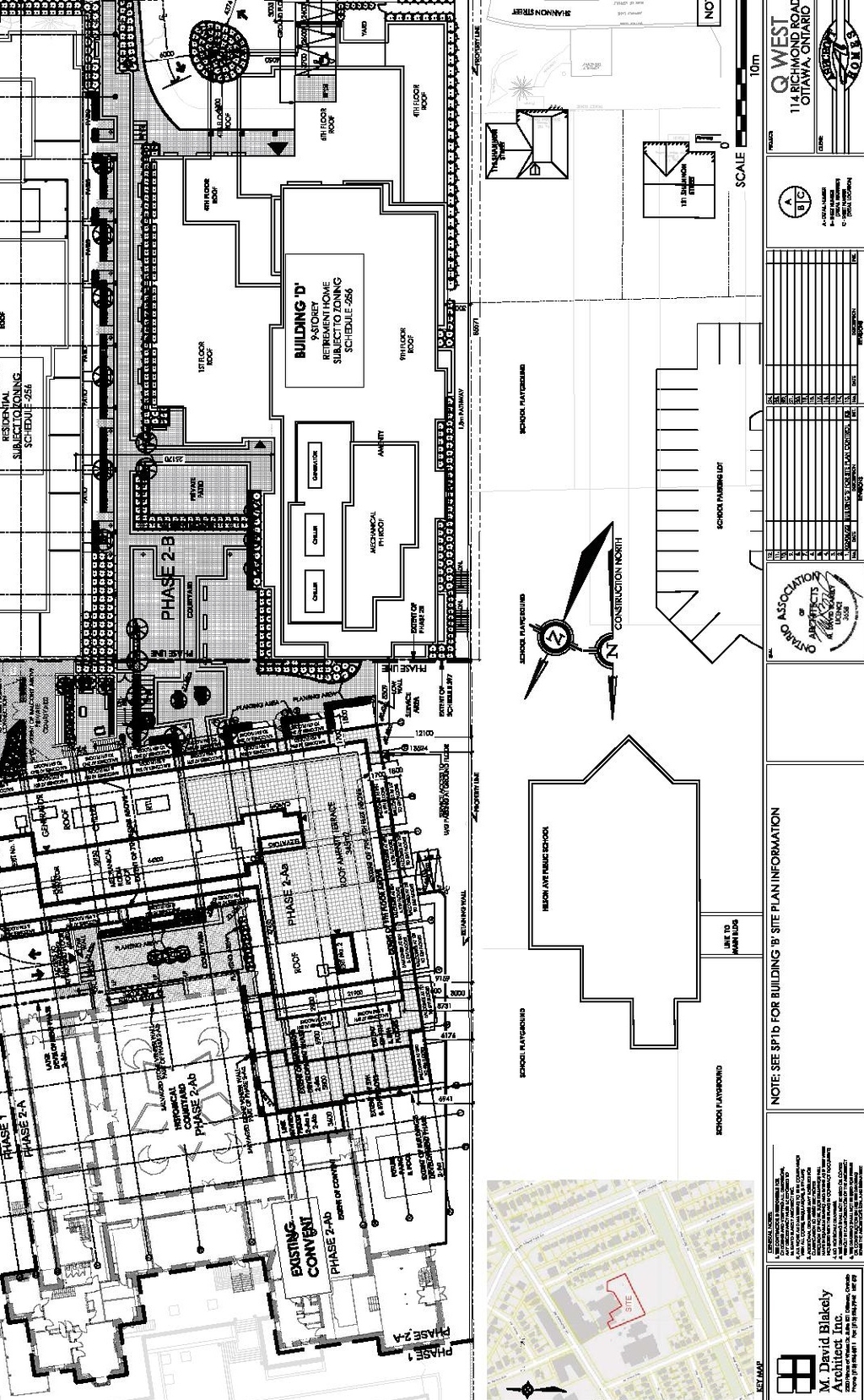 Construction site plan for project from page 7 of the file '2022-11-17 - Design Brief - D07-12-18-0080'