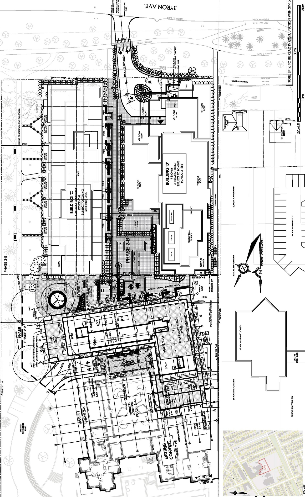 Construction site plan for project from page 7 of the file '2022-11-17 - Design Brief - D07-12-18-0080'