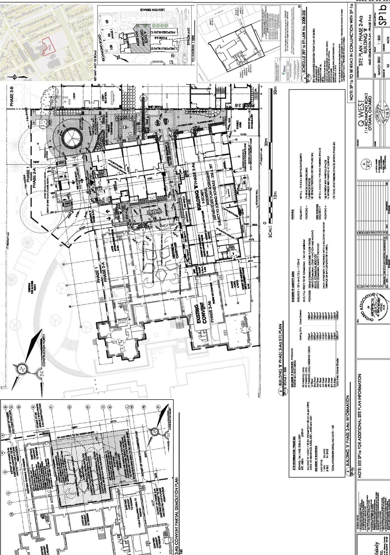 Construction site plan for project from page 8 of the file '2022-11-17 - Design Brief - D07-12-18-0080'